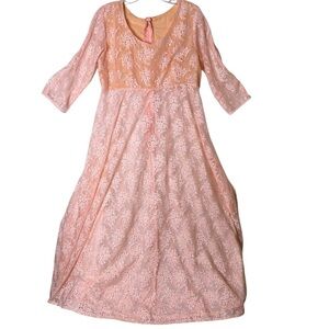 Vintage  babydoll lingerie,sheer,maxi,lace,fairy,whimsical 
PTP 20” handmade?EC